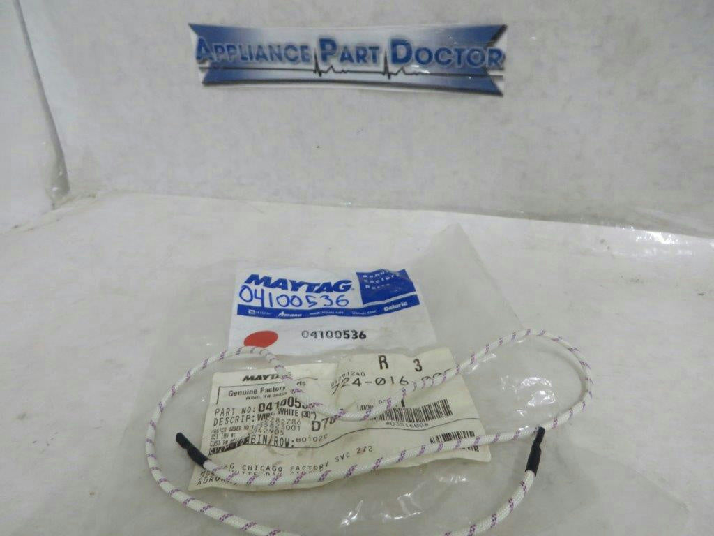 MAYTAG WHIRLPOOL STOVE 04100536 30” WIRE WHITE NEW MAYTAG WHIRLPOOL STOVE 04100536 30” WIRE WHITE NEW